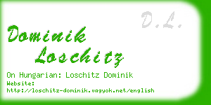 dominik loschitz business card